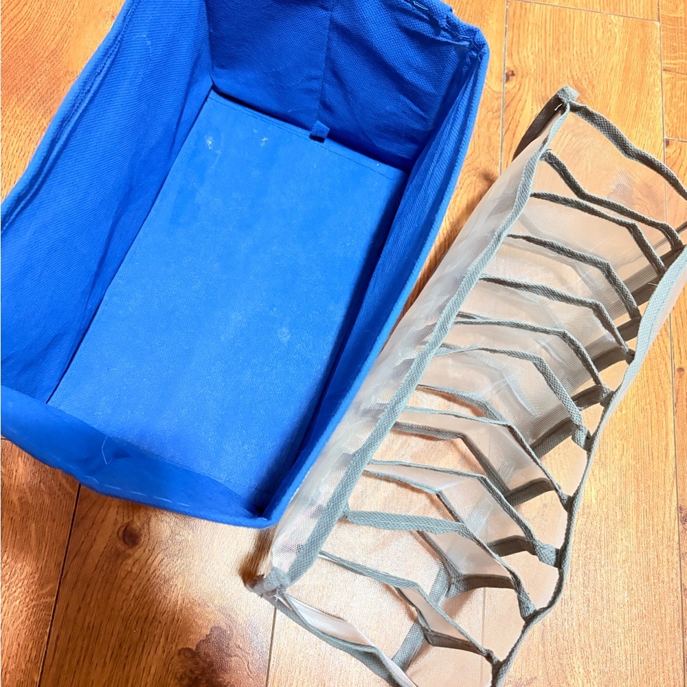 Blue and Grey Storage